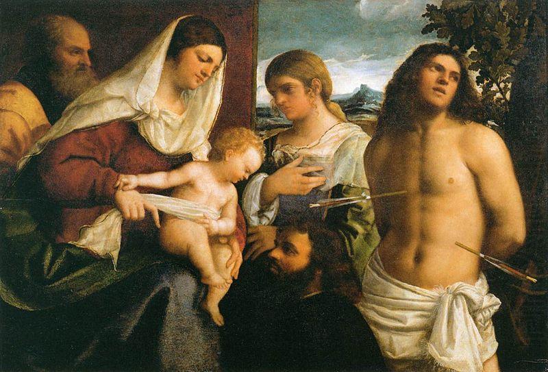 La Sainte Famille avec sainte Catherine, Sebastiano del Piombo